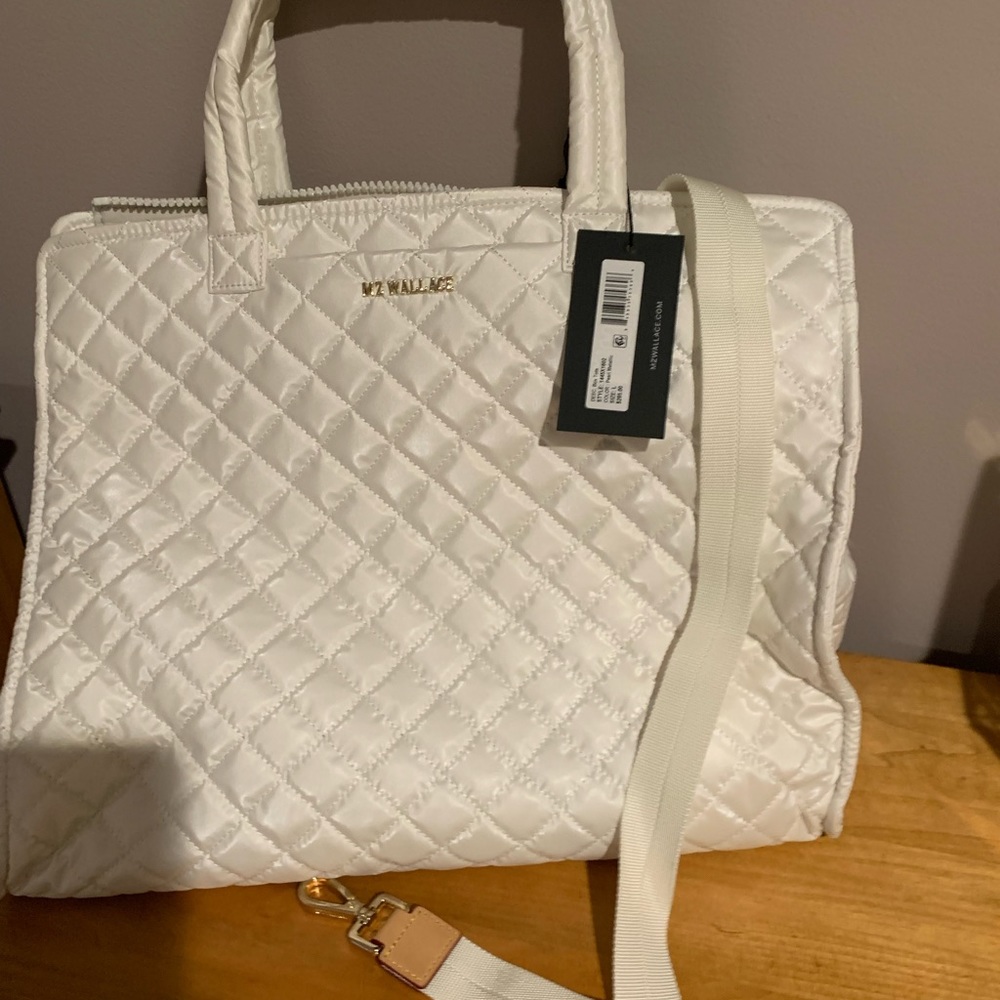 MZ Wallace  White square tote!! New with tags. Never used